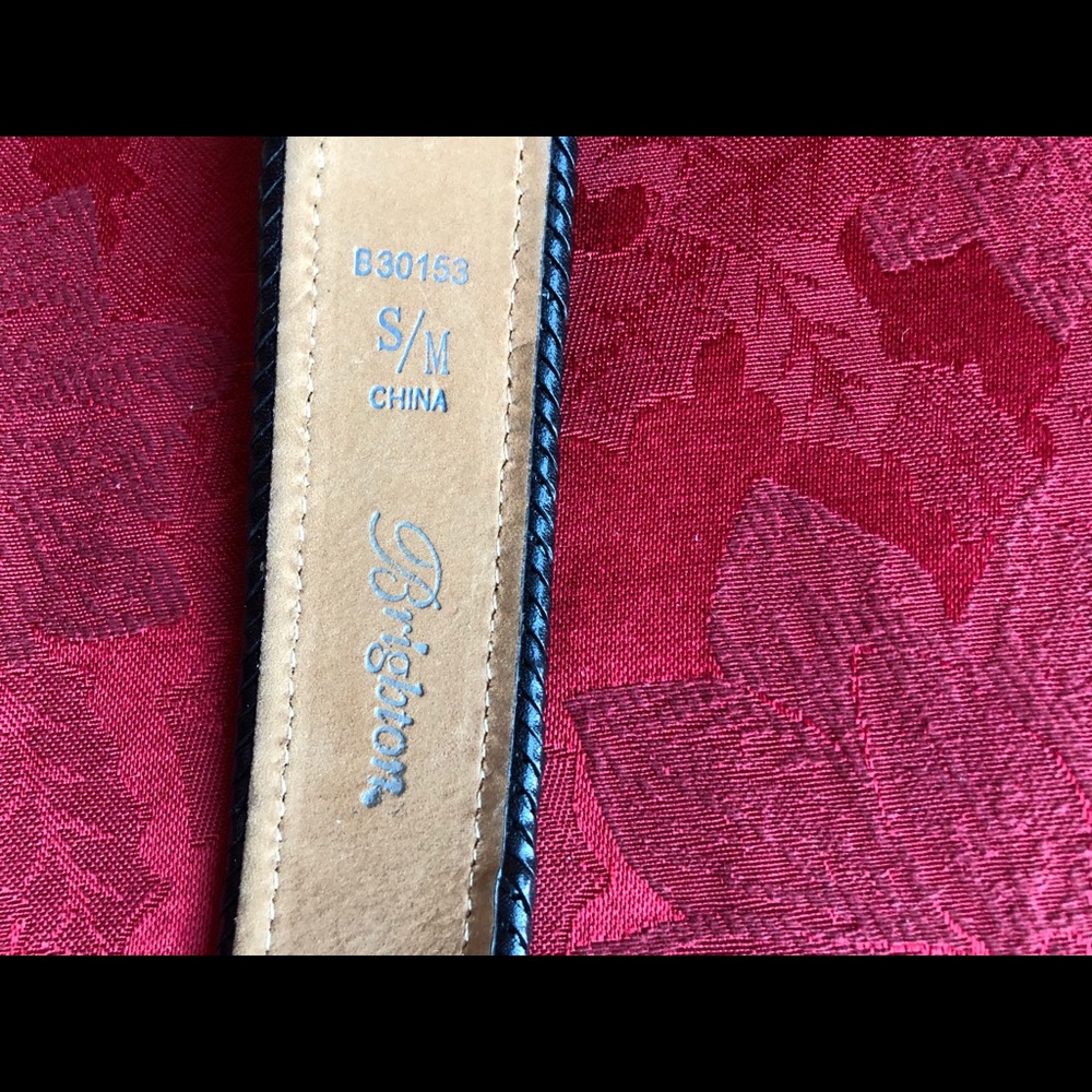 Brighton Sz S/M Black Faux Tie Belt - Picture 5 of 8